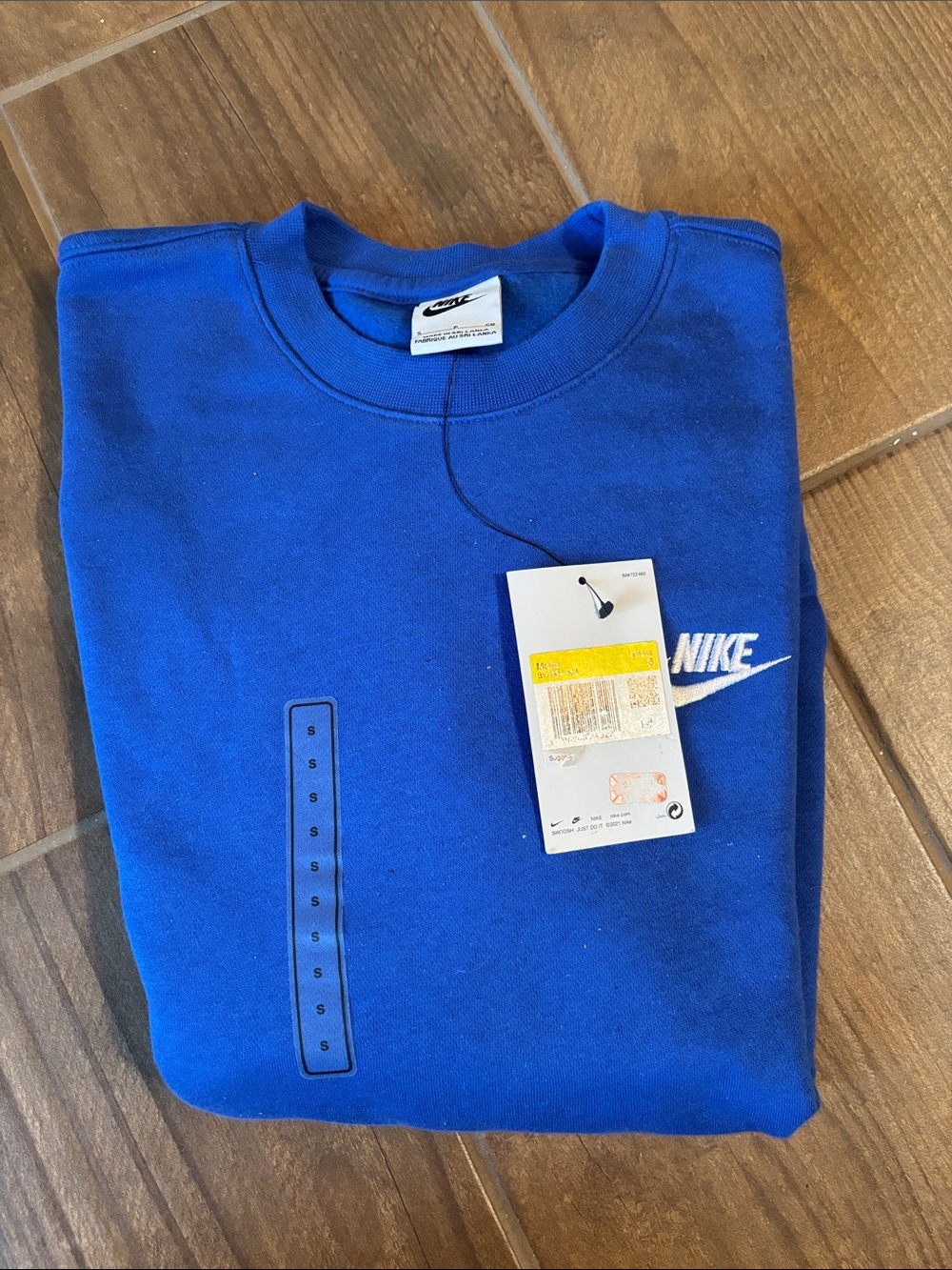 Nike Royal Blue Crewneck with White Swoosh